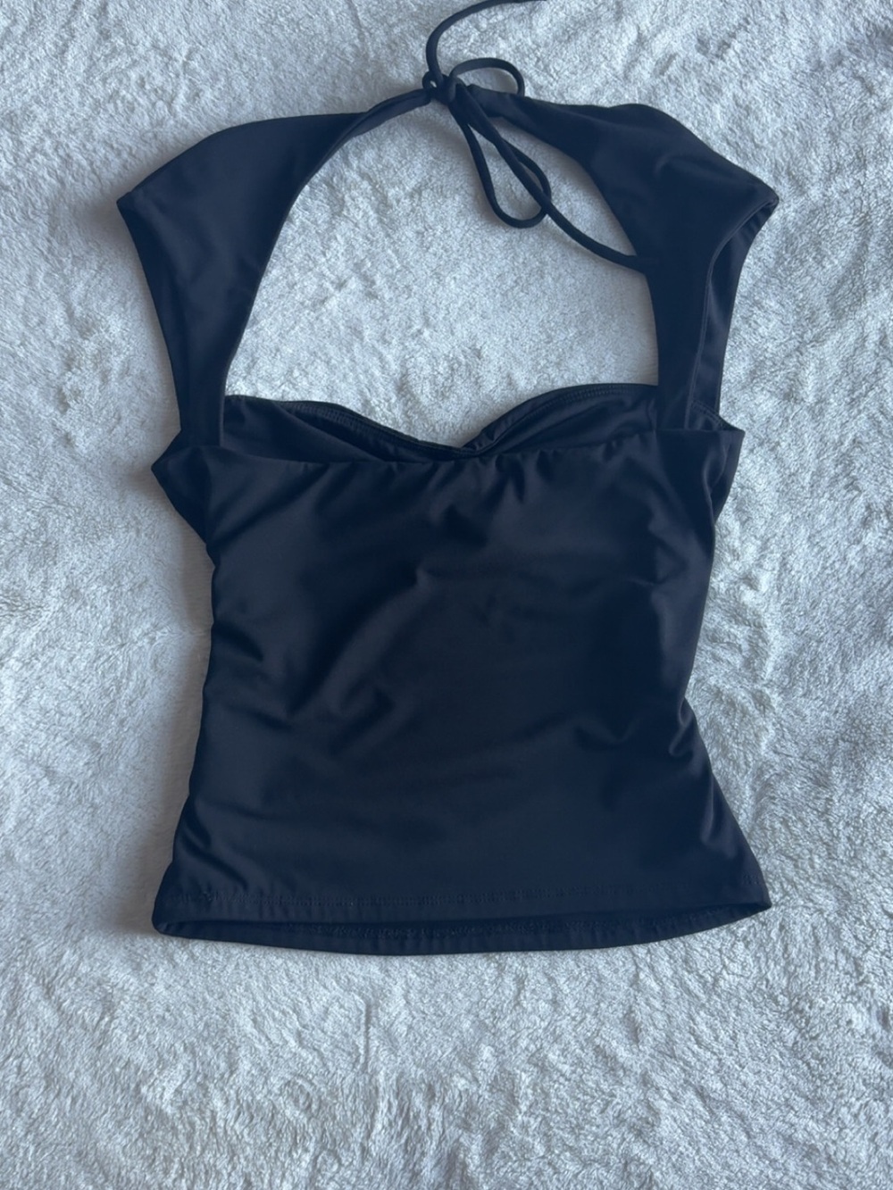 garage black talina square neck halter top - Picture 2 of 3